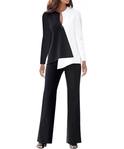 Pants Suits for Women Dressy Sexy 2023 Trendy Blazer and Pants Set Business Wedding Pant Suits Formal 2 Piece Outfits B-white...