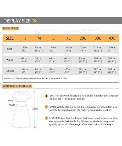 Women's A line Short Sleeve Loose Dresses Empire Waist Swing T-Shirt Dresses Yellow $11.75 Dresses