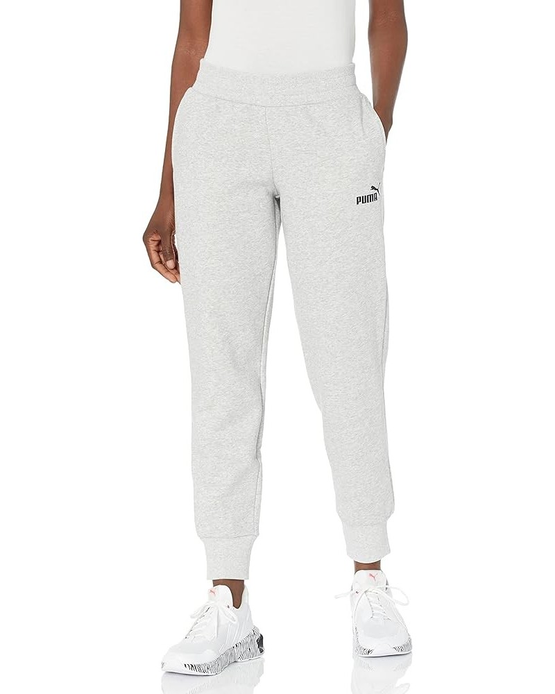 Women's Essentials Fleece Sweatpants Light Gray Heather-Black $13.63 Activewear