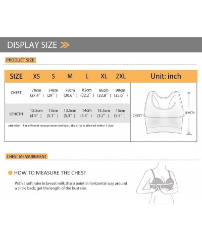 Sports Bras for Women Comfortable Workout Yoga High Impact Sports Bar Cherry Blossoms $11.87 Activewear