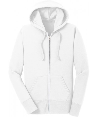 Women Core Fleece Full-Zip Hoodie Sweatshirt with Pockets Classic Fit Performance Hooded Sweatshirt for Women White $14.67 Ho...