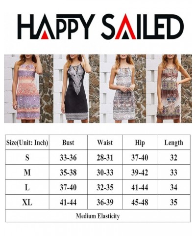 Women Summer Halter Neck Dress Floral Print Bohemian Beach Dresses S-XL Multicoloured $15.50 Swimsuits