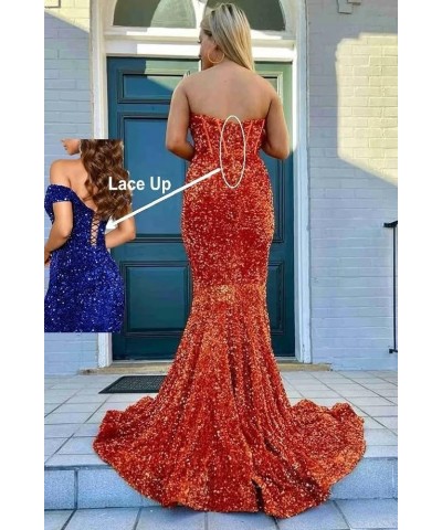 Sequins Prom Dress Long Corset Formal Evening Party Gowns Sparkly Mermaid V-Neck Homecoming Dress for Women Light Purple $36....