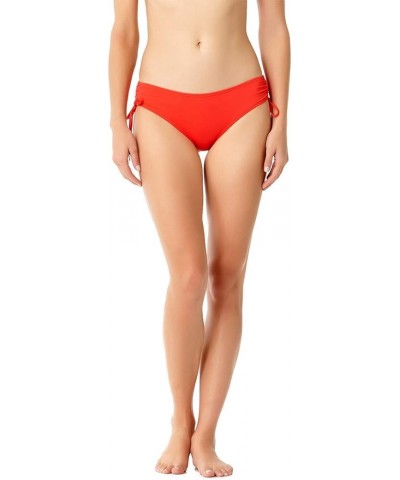 Women's Alex Solid Side Tie Adjustable Bikini Swim Bottom New Red $11.16 Swimsuits