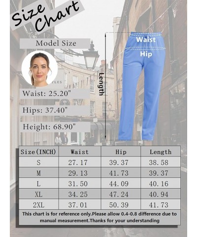 Women's Fleece Pants Track Athletic Running Yoga Velour Pants Jogger Comfy Pajama Lounge Sweatpants Light Blue $16.27 Activewear