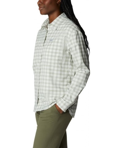 Women's Silver Ridge Utility Patterned Long Sleeve Shirt White/Peak Plaid $31.63 Blouses