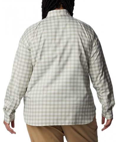 Women's Silver Ridge Utility Patterned Long Sleeve Shirt White/Peak Plaid $31.63 Blouses