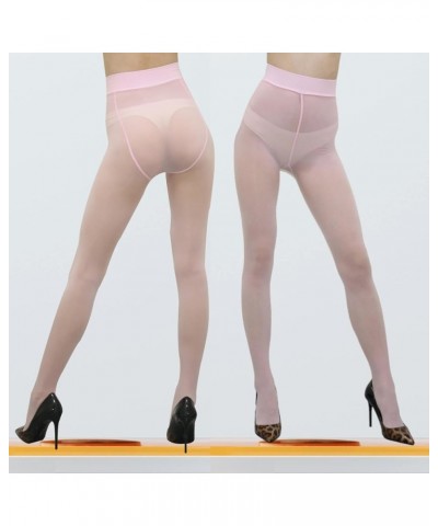 Shiny Pantyhose 8 Denier Oily Gloss Pantyhose Women's Tights Sheer Tights Shiny Tights Stockings Pink $10.63 Socks