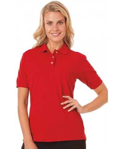 BG6204 Ladies' Short Sleeve Superblend Pique Polo Red $10.75 T-Shirts