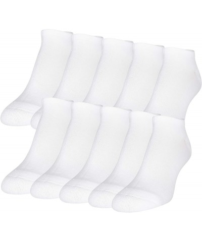 Women's Lightweight No Show Socks, 10-Pairs Solid White $11.13 Socks