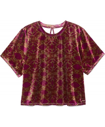 Women's Psychedelic Velvet Sleep Top Dazed Fx $17.11 Tops