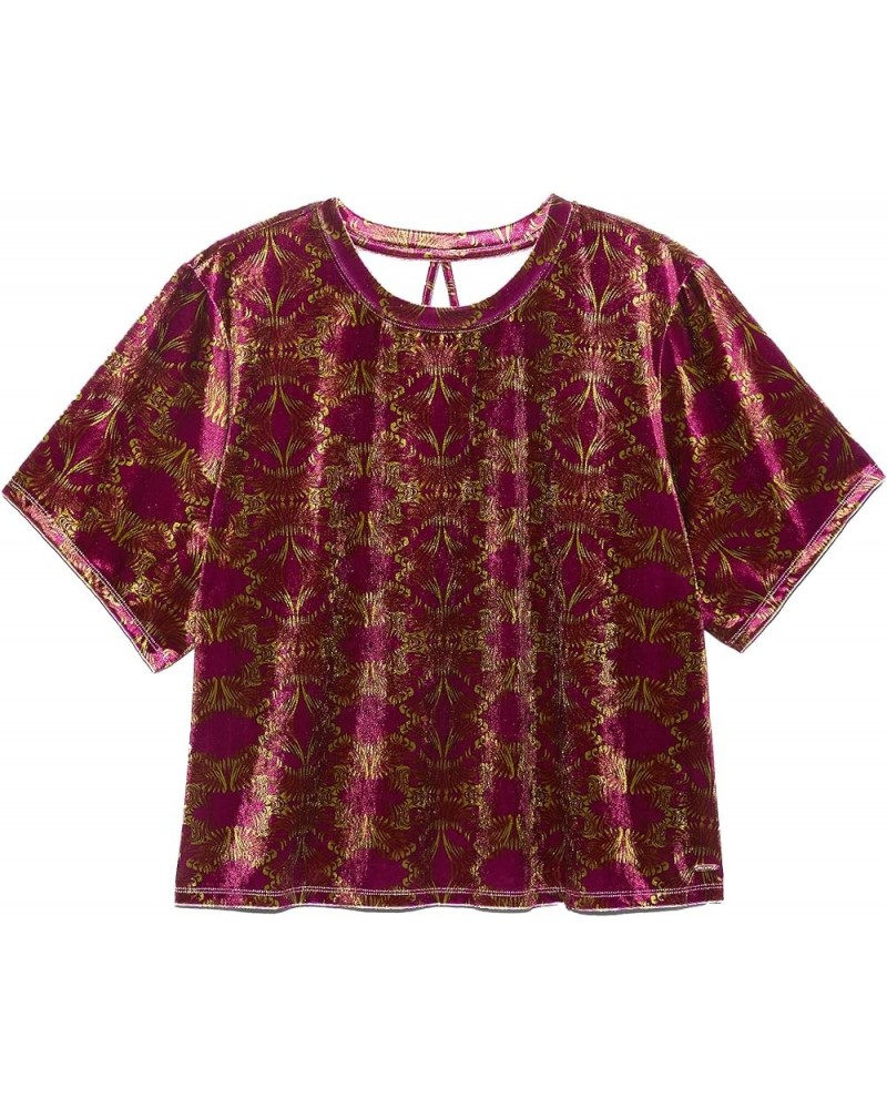 Women's Psychedelic Velvet Sleep Top Dazed Fx $17.11 Tops