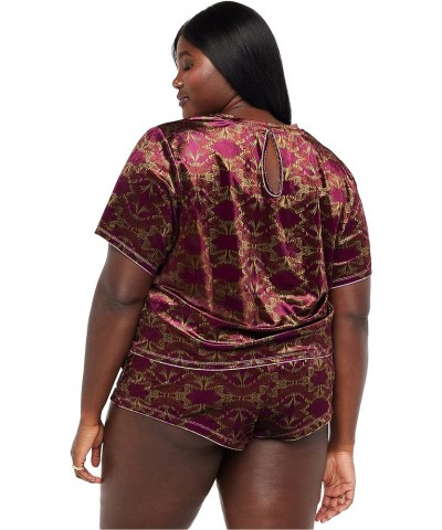 Women's Psychedelic Velvet Sleep Top Dazed Fx $17.11 Tops