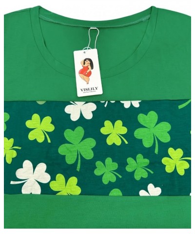 Plus-Size-St-Patricks-Day Shirt for Women Short Sleeve V Neck Tops Casual Summer Tunics Tee XL-4XL 30_sp010 $13.64 T-Shirts