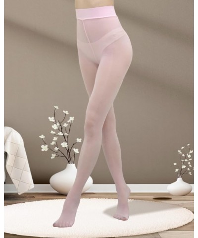 Shiny Pantyhose 8 Denier Oily Gloss Pantyhose Women's Tights Sheer Tights Shiny Tights Stockings Pink $10.63 Socks