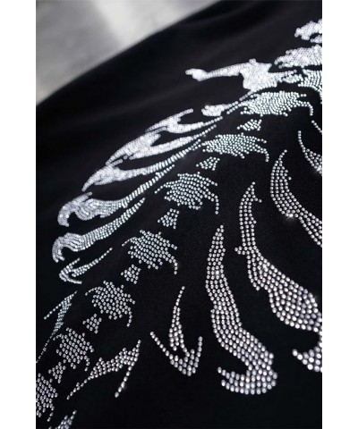 Women Y2k Zip Up Hoodie Sweatshirt Men Rhinestone Graphic Hoodie Girls Oversize Sweatshirt Fashion Streetwear 0913a-black $9....