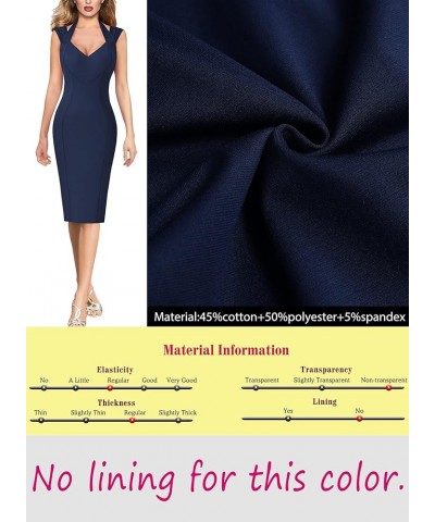 Womens Halter V Neck Pleated Fitted Cocktail Party Bodycon Pencil Dress Navy Blue $26.87 Dresses