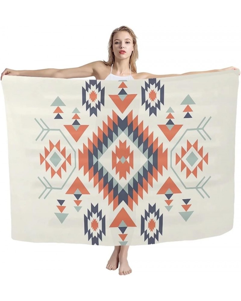 Women Swimsuit Cover Up Beach Sarong Coverups Plus Size Wrap Skirt Tribal Ethnic Southwestern Navajo $10.75 Swimsuits