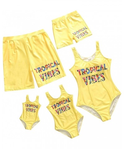 Family Matching Swimwear Mommy and Me One Piece Bathing Suit Hollow Out Monokini Father Son Swim Trunk Bathing Suits Girls 79...