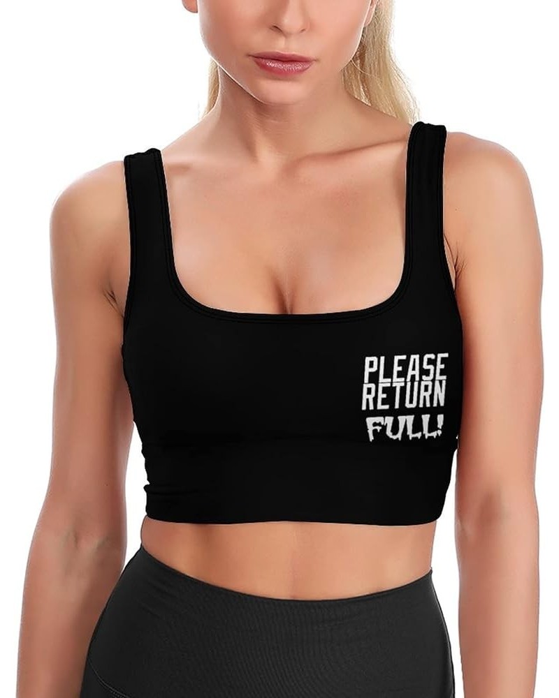 BITE ME Sports Bra for Women Padded Bra Yoga Crop Tank Tops Fitness Workout Running Top Funny-11 $9.00 Lingerie