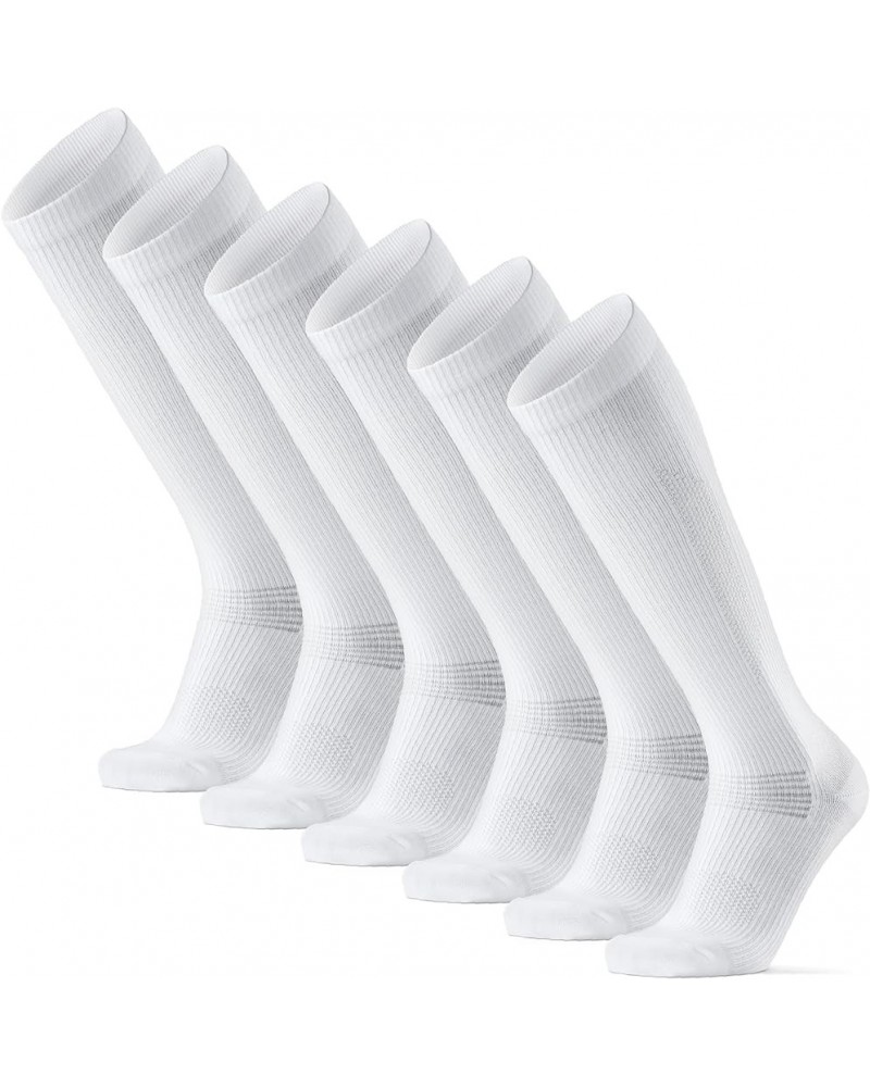 Graduated Compression Socks, 14-18mmHg, Organic Cotton, 3 Pack White $19.18 Activewear