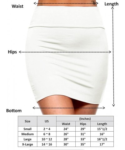 Women's Casual Rayon Stretchy Bodycon Pencil Mini Skirt Ks01-avocado $10.25 Skirts