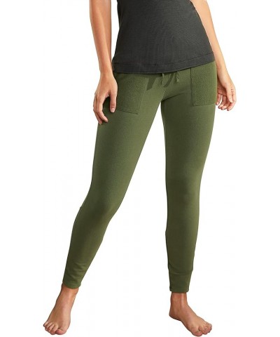 Women's Terry Legging Casual New Olive $21.36 Leggings