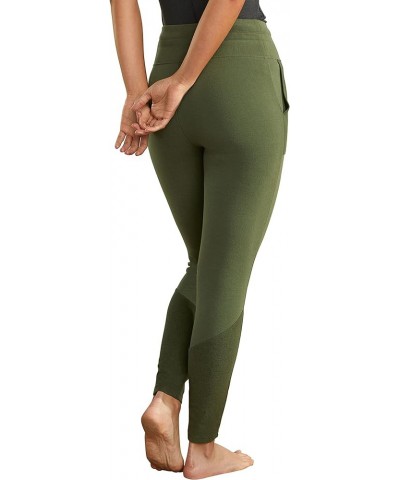 Women's Terry Legging Casual New Olive $21.36 Leggings