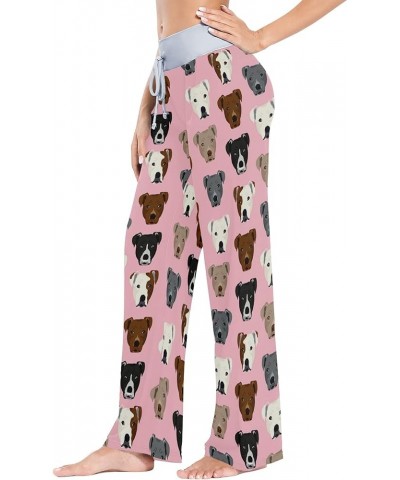 Women's Comfy Casual Pajama Pants Drawstring Wide Leg Lounge Pants Sleepwear Color17 $15.59 Sleep & Lounge