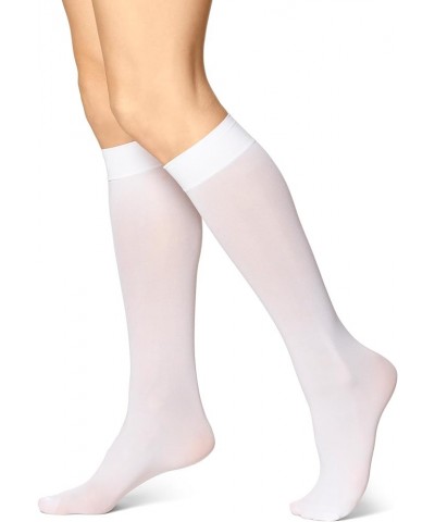 Women's Soft Opaque Knee High Socks (Pack of 3) White $11.93 Socks