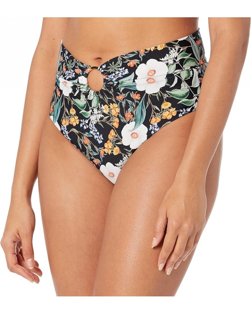 Women's Standard Woodstock High Rise Bikini Bottom Swimsuit Inflorescence Floral $35.24 Swimsuits