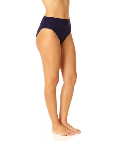 Women's Standard Soft Band High Waist Bottom Navy $19.05 Swimsuits