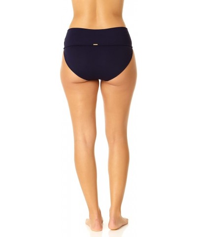 Women's Standard Soft Band High Waist Bottom Navy $19.05 Swimsuits