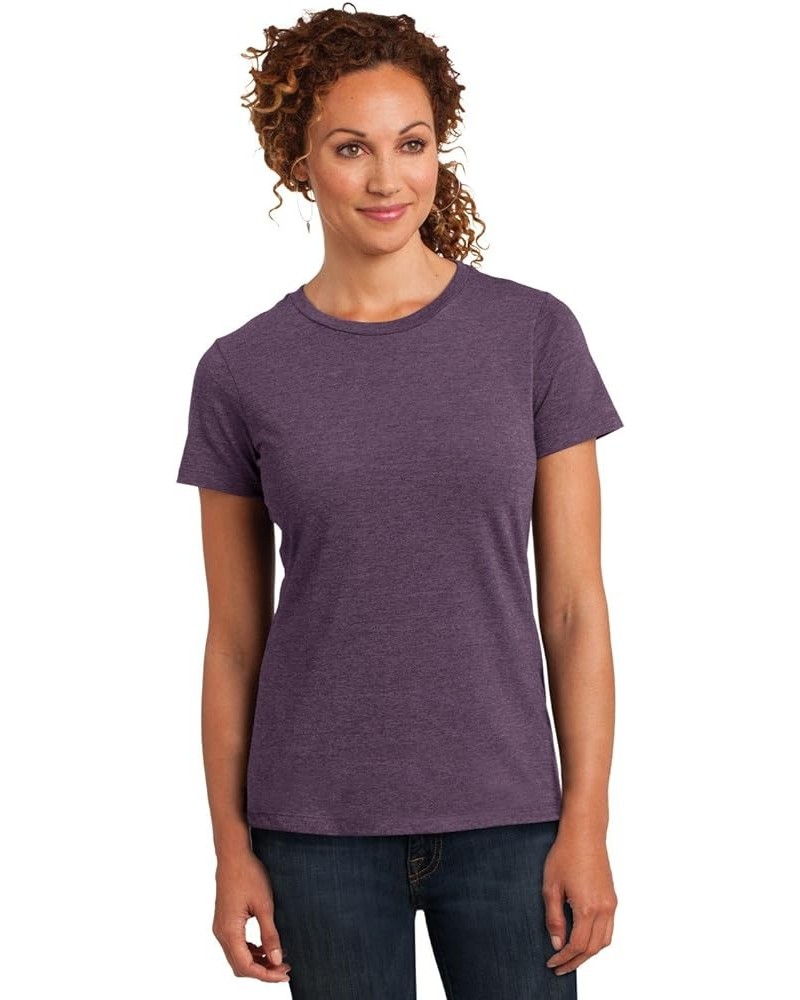 Ladies Perfect Blend Crew Tee Heathered Eggplant DM108L Heathered Eggplant $7.53 Activewear