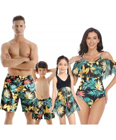 Matching Family Swimsuit Set Mommy and Me High Waisted Bikini Bathing Suit Two Piece V Neck Girls Swimsuit Mom 5 $9.50 Swimsuits