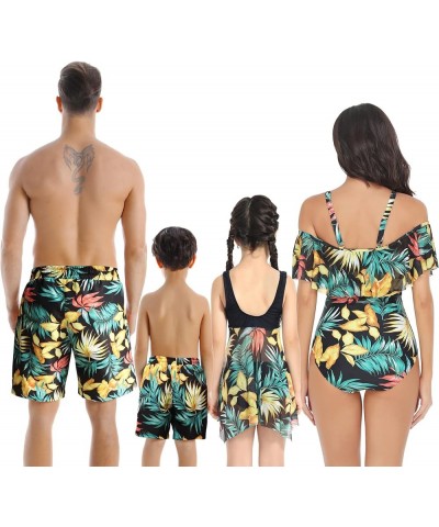 Matching Family Swimsuit Set Mommy and Me High Waisted Bikini Bathing Suit Two Piece V Neck Girls Swimsuit Mom 5 $9.50 Swimsuits