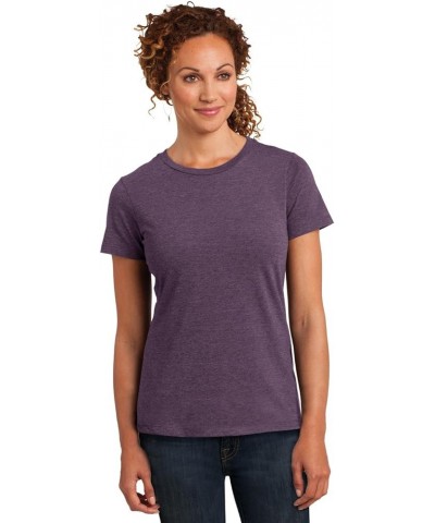 Ladies Perfect Blend Crew Tee Heathered Eggplant DM108L Heathered Eggplant $7.53 Activewear