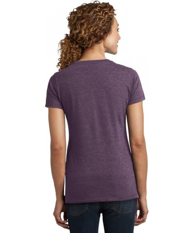 Ladies Perfect Blend Crew Tee Heathered Eggplant DM108L Heathered Eggplant $7.53 Activewear