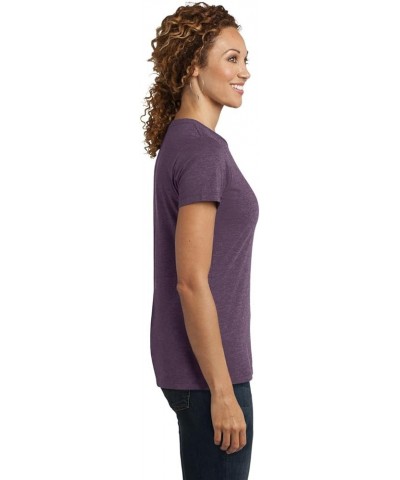 Ladies Perfect Blend Crew Tee Heathered Eggplant DM108L Heathered Eggplant $7.53 Activewear