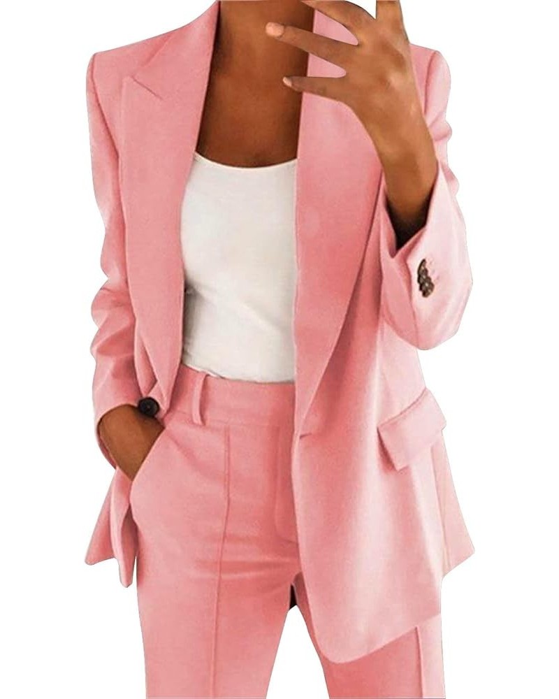 Women's Oversized Blazer Suit Long Sleeve Casual Jacket Boyfriend Style Open Front Lapel Work Office Blazer with Pockets G pi...