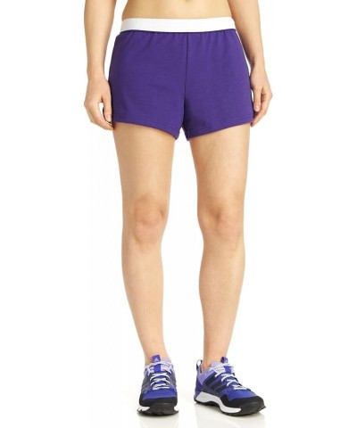 Women's JRS Jer Short V-n Purple $7.55 Activewear