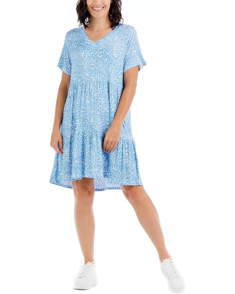 Women's Tammy Tiered Dress Blue $21.79 Dresses