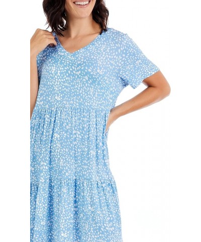 Women's Tammy Tiered Dress Blue $21.79 Dresses