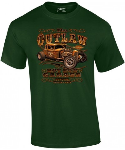 Hot Rod Classic Cars T-Shirt The Outlaw Garage Genuine Stolen Parts Vintage Vehicles Tee Mechanic Car Enthusiast Racing Fores...