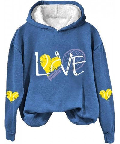 love hoodies for women distressed sweatshirt winter fashion three quarter zip women lightweight Blue-b $10.49 Hoodies & Sweat...