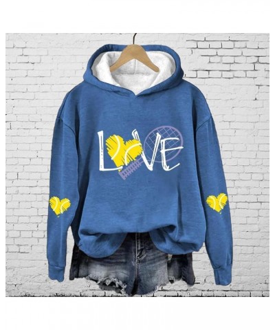 love hoodies for women distressed sweatshirt winter fashion three quarter zip women lightweight Blue-b $10.49 Hoodies & Sweat...