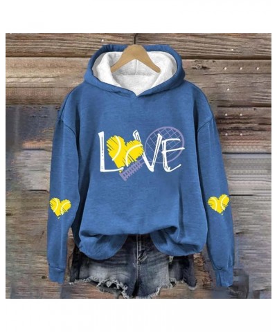 love hoodies for women distressed sweatshirt winter fashion three quarter zip women lightweight Blue-b $10.49 Hoodies & Sweat...