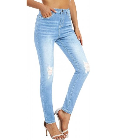 Women's High Waisted Jeans for Women Distressed Ripped Jeans Slim Fit Butt Lifting Skinny Stretch Jeans Denim Pants 036_bay B...