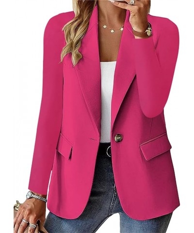 Blazers for Women Casual Lapel Business Blazer Jacket Long Sleeve Work Office Suit Jacket Open Front Solid Cardigan A-hot Pin...