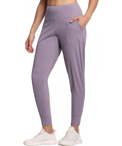 Women's Joggers Pants Lightweight Athletic Leggings Tapered Lounge Pants for Workout, Yoga, Running Grey Purple $15.52 Active...